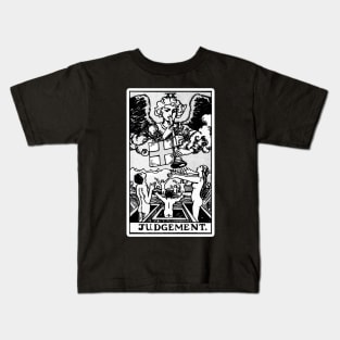 XX. Judgement Tarot Card | Black and white Kids T-Shirt